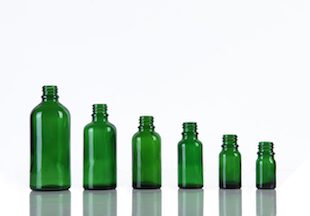 Envases de molde en vidrio claro y ámbar